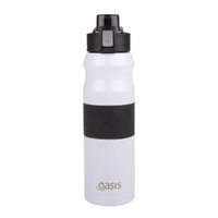 Oasis Insulated Flip-top Sports Bottle - 600ML White