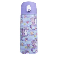 Oasis Double Wall Insulated Sipper Straw Kid's Drink Bottle - 550ml Mermaid Unicorns