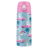Oasis Double Wall Insulated Sipper Straw Kid's Drink Bottle - 550ml Pink Cadillac