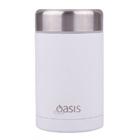 Oasis Insulated Food Flask - 450ml White