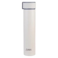 Oasis Double Wall Insulated Powdercoat Skinny Mini Drink Bottle - 250ml Alabaster