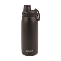 Oasis Double Wall Insulated Sports Bottle - 780ml Black