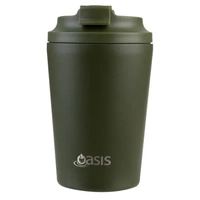 Oasis Double Wall Insulated Coffee Cup - 360ml Forest Green