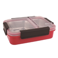 Oasis Stainless Steel 2 Compartment Lunch Box - Watermelon