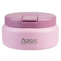 Oasis Double Wall Insulated Quick Release Lid Food Flask - 230ml Blush
