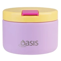 Oasis Double Wall Insulated Quick Release Lid Food Flask - 300ml Bubblegum Pink