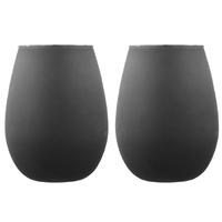 Tempa Aurora - Matte Black Glass Tumbler 2 Pack