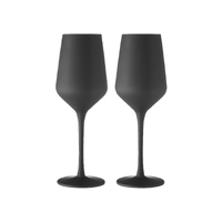 Tempa Aurora - Matte Black Wine Glass 2 Pack