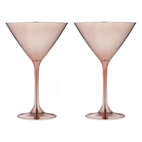 Tempa Aurora - Rose Martini Glass 2 Pack