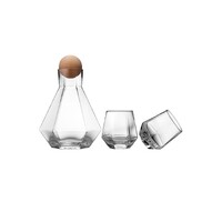 Tempa Jaxon - Clear 3pc Carafe and Tumbler Set