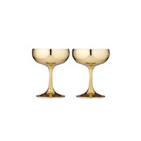 Tempa Aurora - Gold Coupe Glass 2 Pack