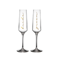 Tempa Celebration - Bride & Groom Champagne Glass 2 Pack