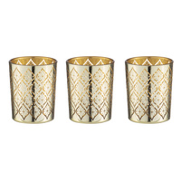 Tempa Estelle - Gold Tealight Glass 3 Pack