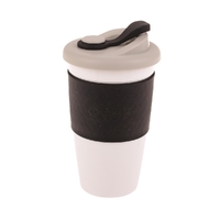 Oasis Biodegradable Eco Cup with Lid - 450ml Black