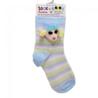 Beanie Boos Sock-A-Boos - Rainbow the Multicolour Poodle