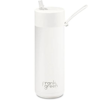 Frank Green Reusable Bottle - Ceramic 595ml Cloud Straw Lid