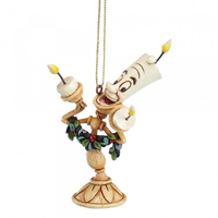 Jim Shore Disney Traditions - Beauty & the Beast - Lumiere Hanging Ornament