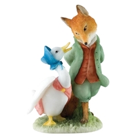 Beatrix Potter Mini Figurine - Jemima & The Foxy Whiskered Gentleman