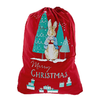 Beatrix Potter Peter Rabbit Christmas - Peter Rabbit Christmas Sack Red