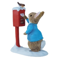 Beatrix Potter Mini Figurine - Peter Rabbit Posting a Letter