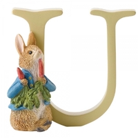 Beatrix Potter Alphabet - U - Peter Rabbit with Radishes
