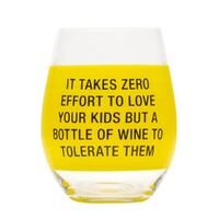 Say What? Wine Glass - Zero Effort