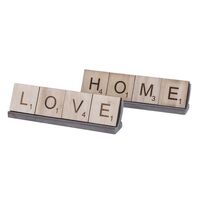 Emporium Large Home And Love Scrabble - Set Of 2