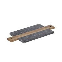 Davis & Waddell Coleman Marble and Acacia Cheese Board - Black 37x16cm