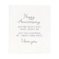 Anniversary Verse Plaque by Splosh - Love You