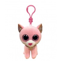 Beanie Boos - Fiona the Pink Cat Clip On