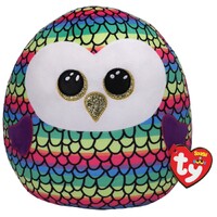 Beanie Boos Squish-a-Boo - Owen the Multicolour Owl 14"