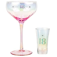 Holographic Coupe & Shot Glass Set - 18th