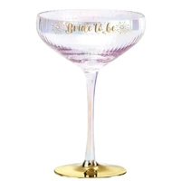 Holographic Coupe Glass - Bride To Be