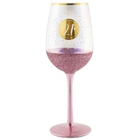 Glitterati 21st Birthday Wine Glass