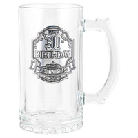 30th Birthday Badge Beer Stein