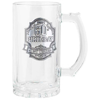 60th Birthday Badge Beer Stein