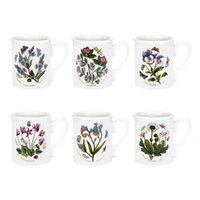 Portmeirion Botanic Garden - Breakfast Mugs - Mixed Motifs 0.26L (Set of 6)