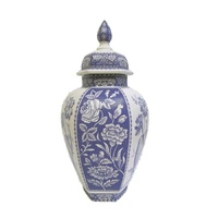 Spode Blue Italian Archive - Floral Ginger Jar - 45cm