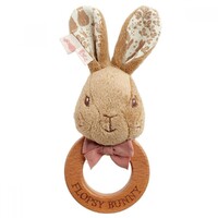 Beatrix Potter Peter Rabbit Signature Collection - Flopsy Bunny Wooden Ring Rattle