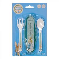 Beatrix Potter Peter Rabbit Travel Cutlery Set - Fork & Spoon