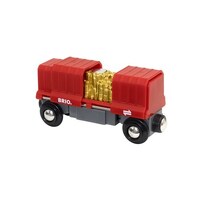 BRIO World Vehicle - Gold Load Cargo Wagon