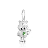 Couture Kingdom - Care Bears - Good Luck Bear Charm Silver