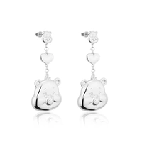 Couture Kingdom - Care Bears - Statement Drop Earrings Silver