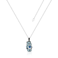 Couture Kingdom - Care Bears - Grumpy Bear Belly Badge Enamel Necklace