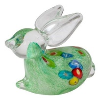 Zibo Glass Ornament - Rabbit Green