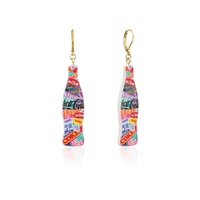 Couture Kingdom - Coca Cola - Pop Drop Earrings Yellow Gold