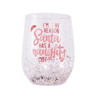 Splosh Christmas Stemless Glass -  The Reason Santa Has A Naughty List