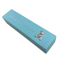 Wooden Birth Certificate Holder - Blue