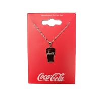 Couture Kingdom - Coca Cola - Coke Glass Necklace White Gold