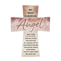 Ceramic Cross - Guardian Angel